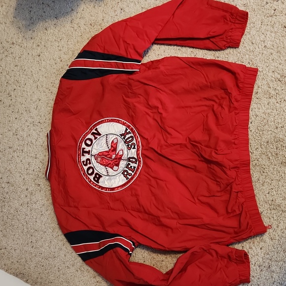 Boston Red Sox G-III Sports Carl Banks Red Pullover Nylon Jacket Sz XL - Picture 1 of 8